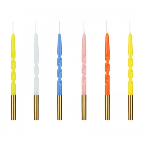 Velas Torcidas Cores